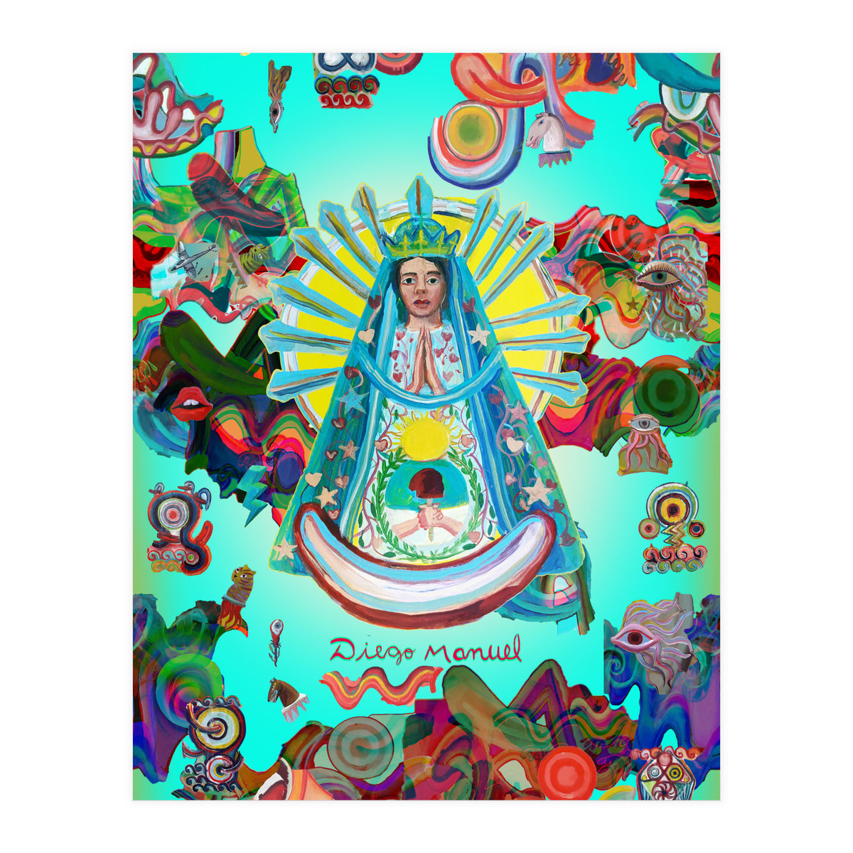 Virgen Y Graffiti 15 (Print Only)