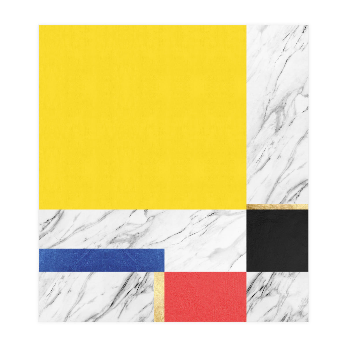 Geometric and golden X (Print Only)