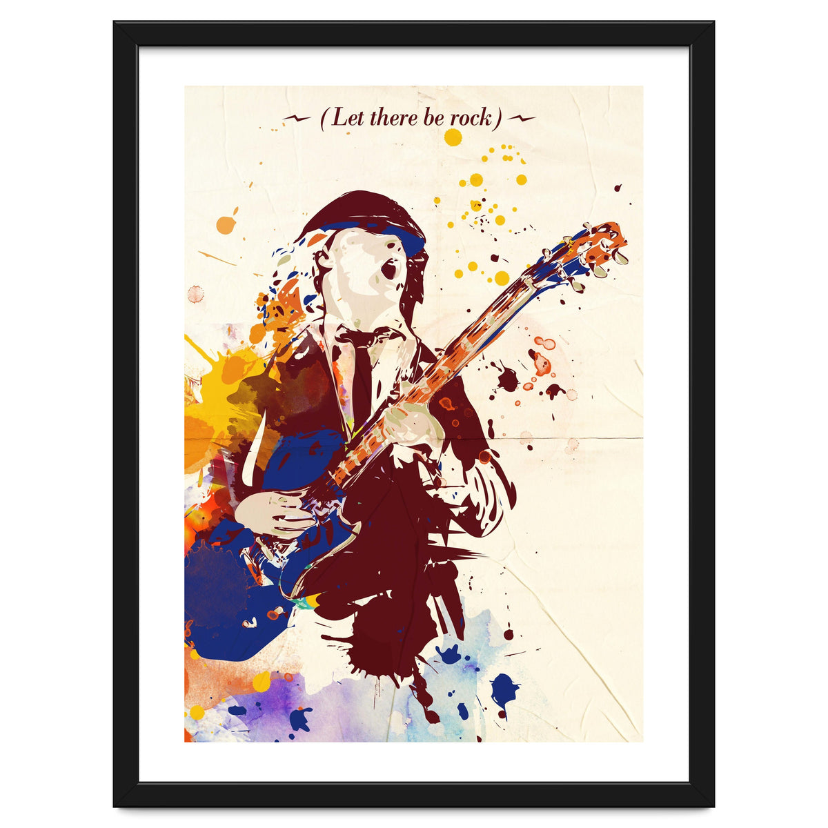 Angus Young pop art poster