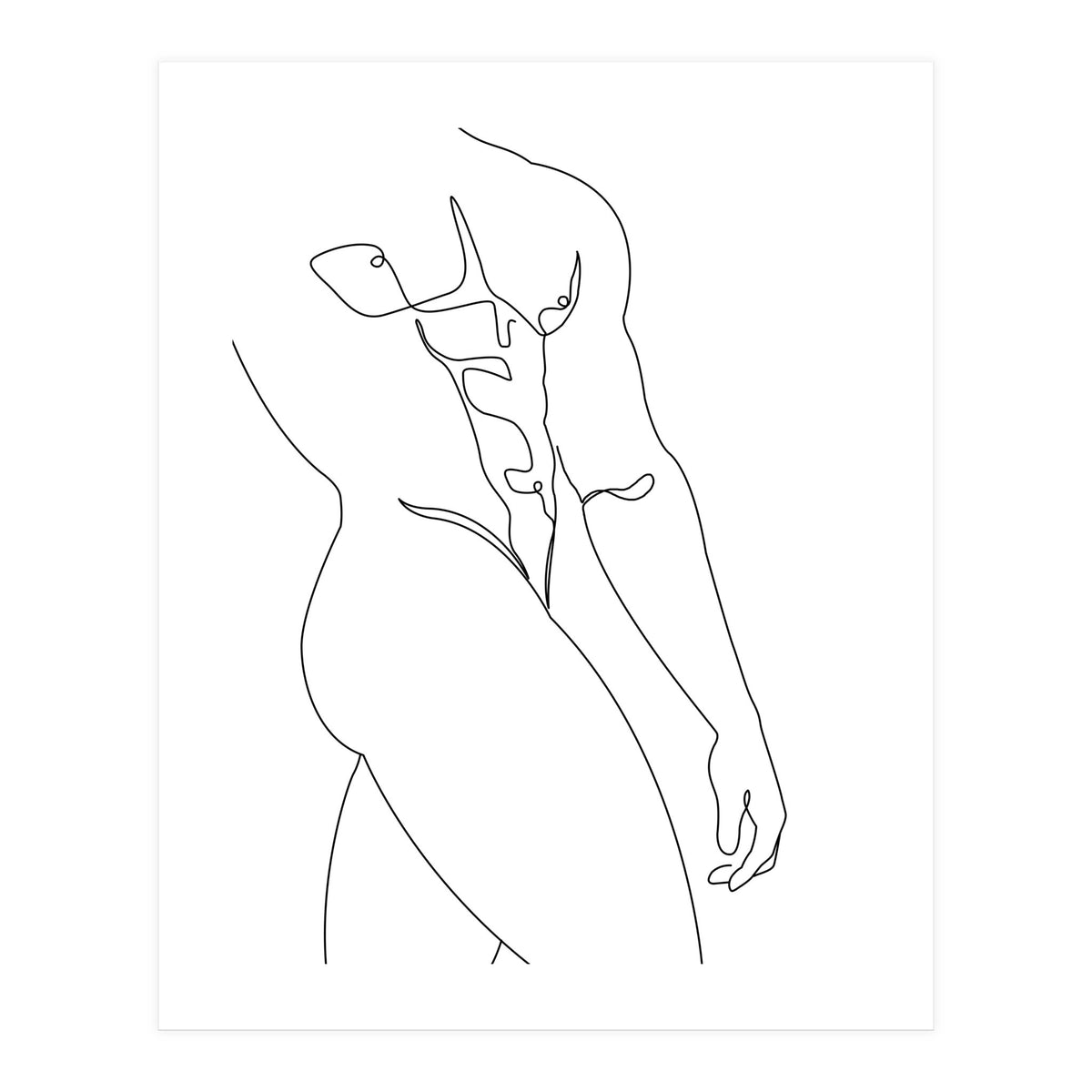 Naked man b (Print Only)