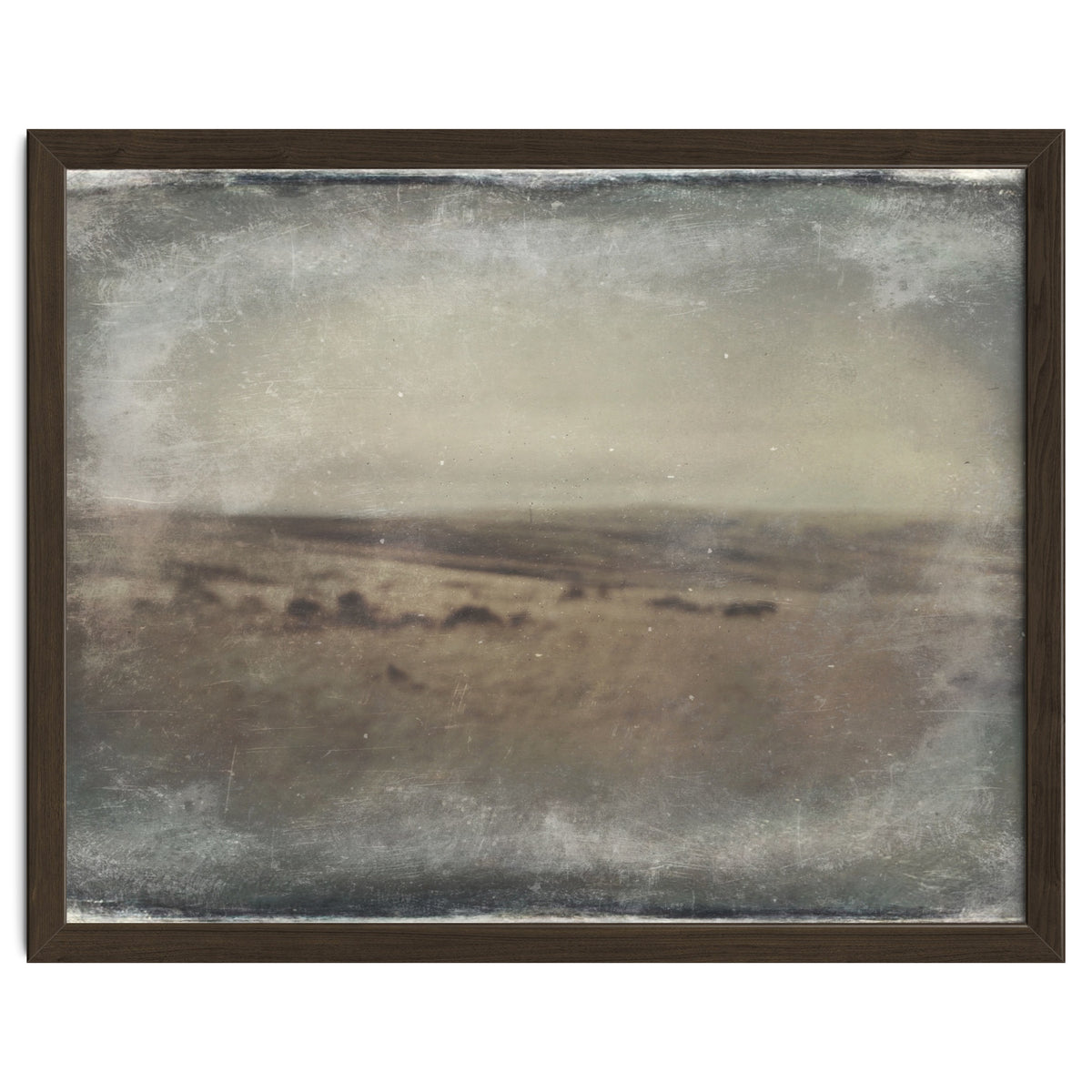 Bleak winter landscape of Saddleworth Moor