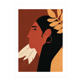 Boho Chic Woman Indian Fashion Print (Print Only) thumbnail