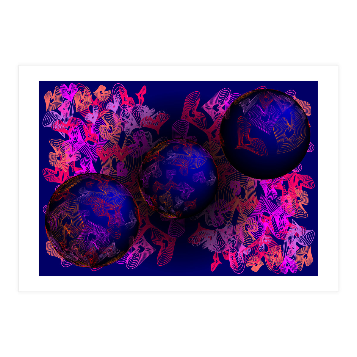 Hearts Of Planet Earth (Print Only)