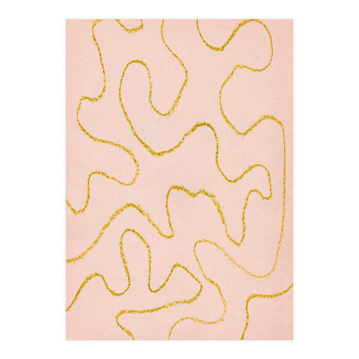 Pink and rust organic lines (Print Only)