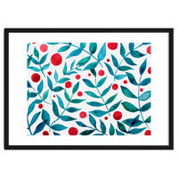 Watercolor Teal Branches