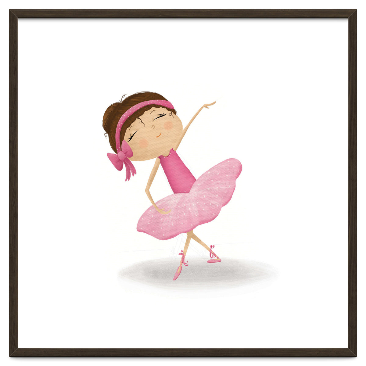 Adorable Plie Ballerina Nursery Print