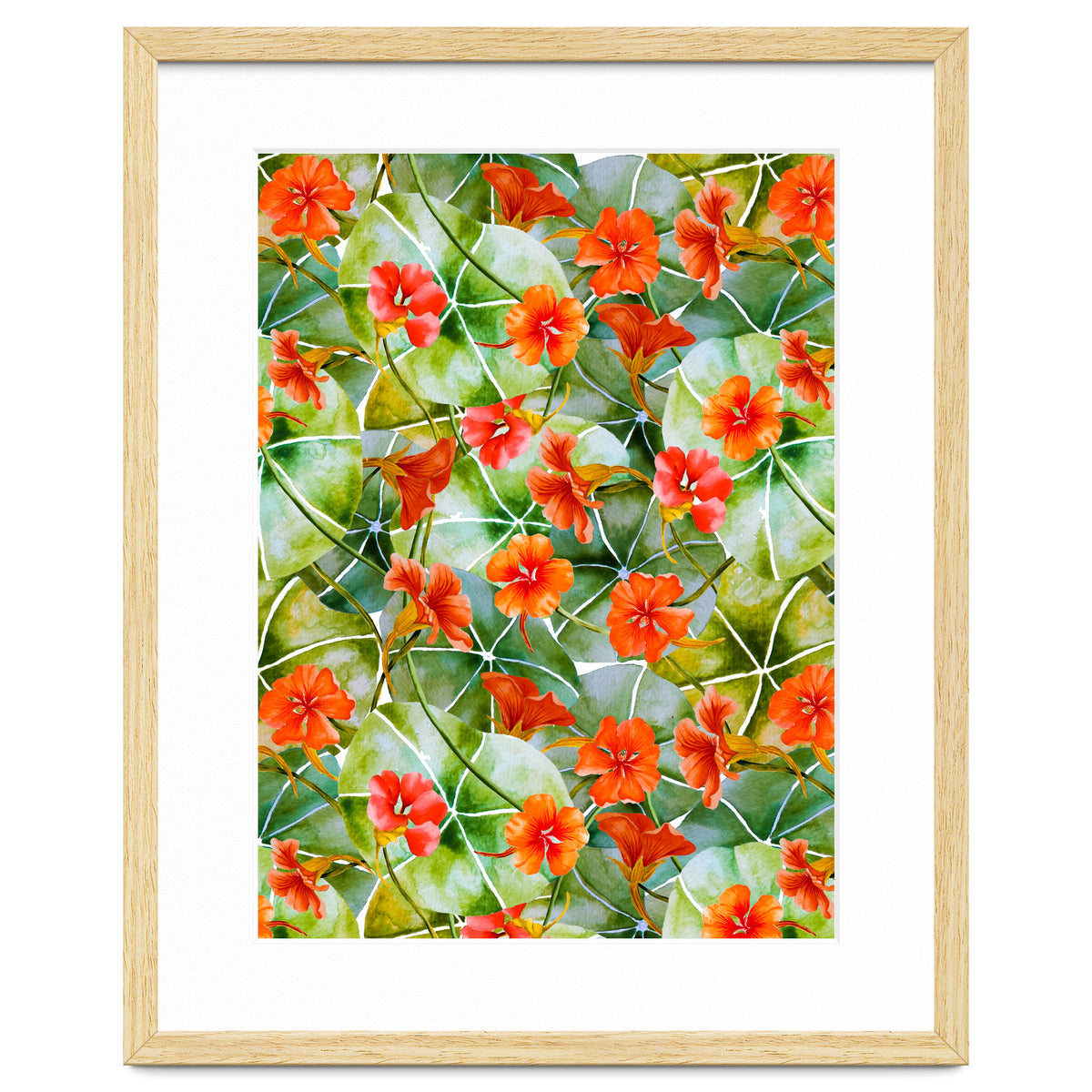 Nasturtiums watercolor 01