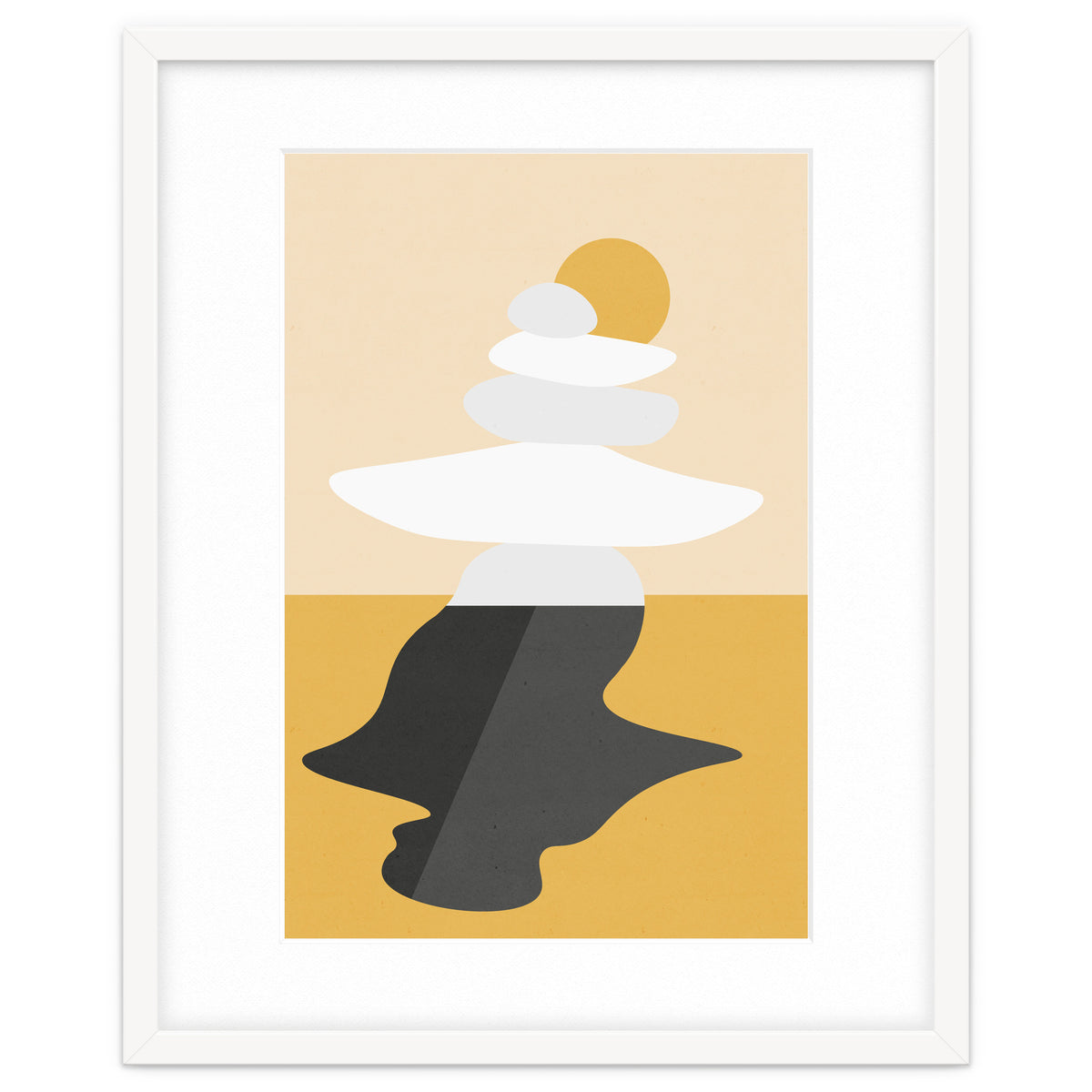 Abstract Cairn - Golden Desert