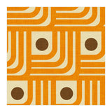 70s Curve Lines Orange Brown  (Print Only) thumbnail