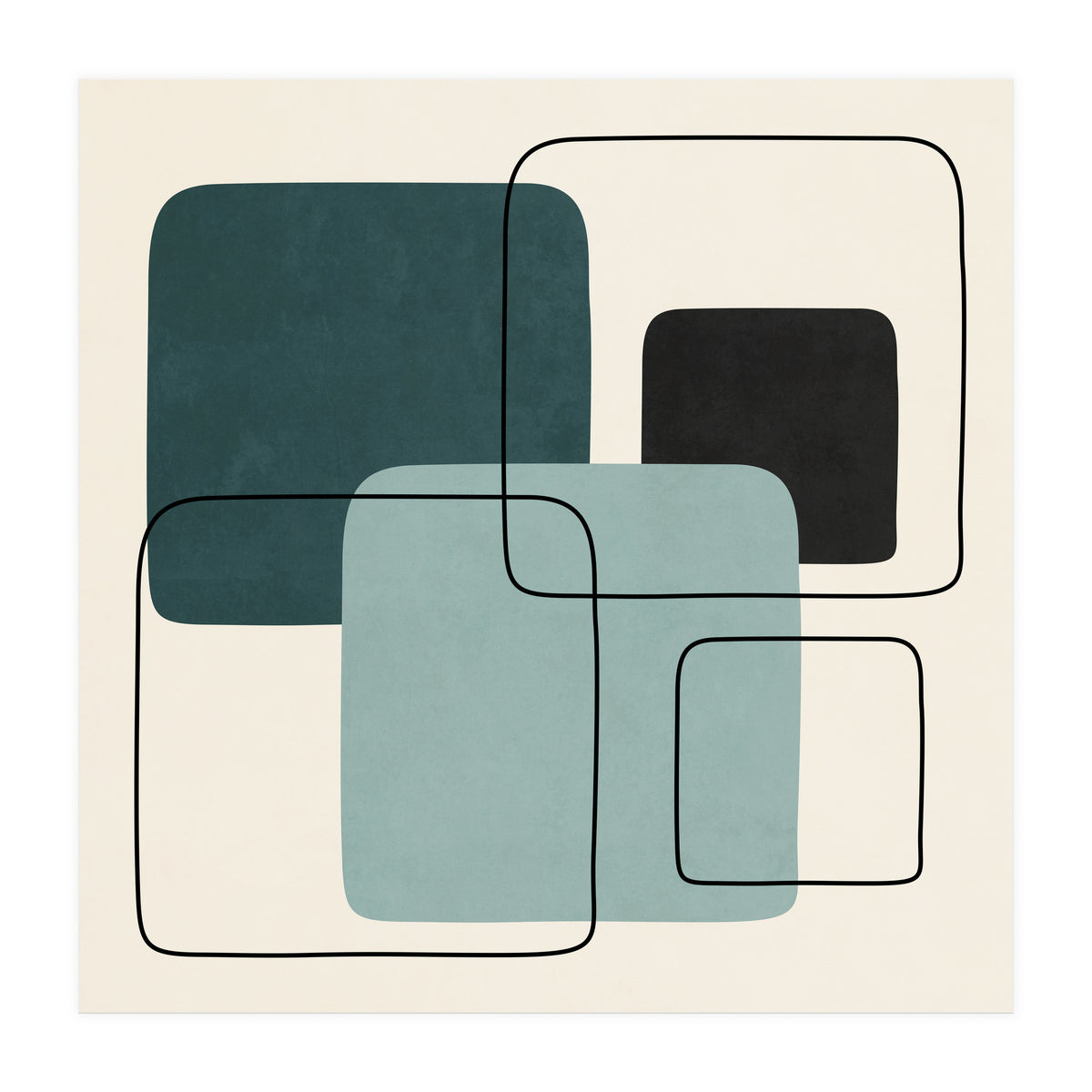 SQUARE SHAPES - F01 (Print Only)