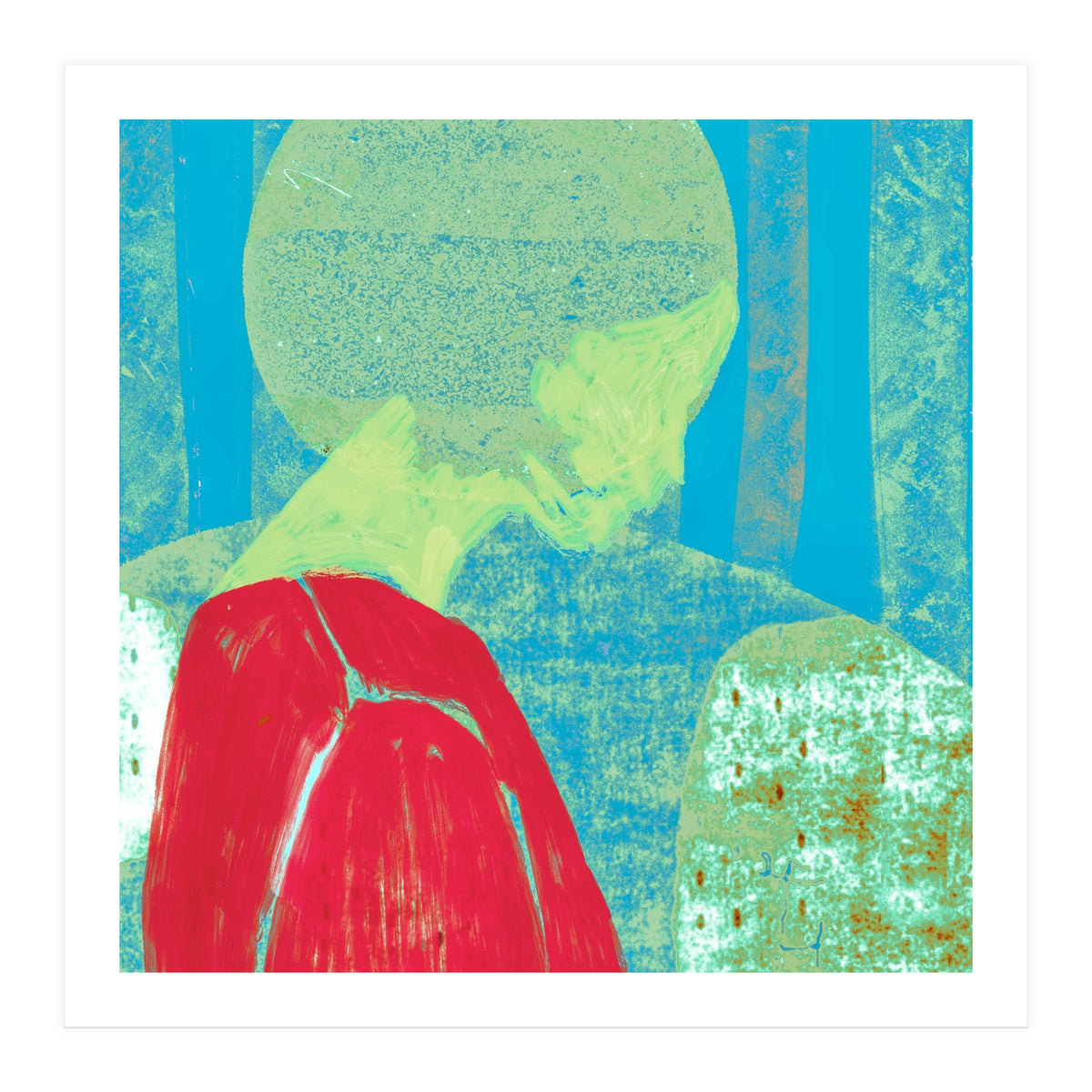 And she closed her eyes  (Print Only)