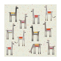 Llamas in a Meadow (Print Only)