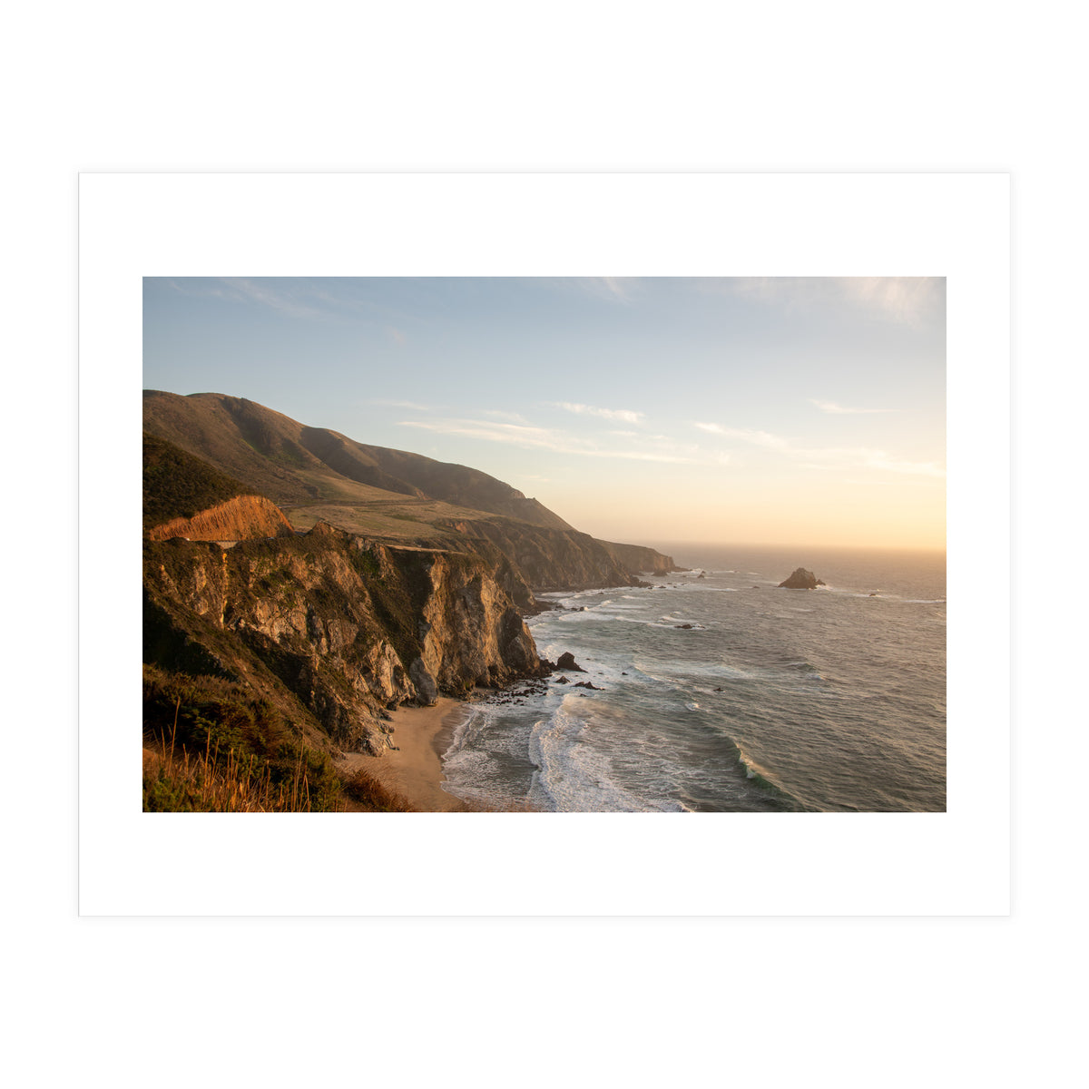Big Sur Coastline Sunset (Print Only)