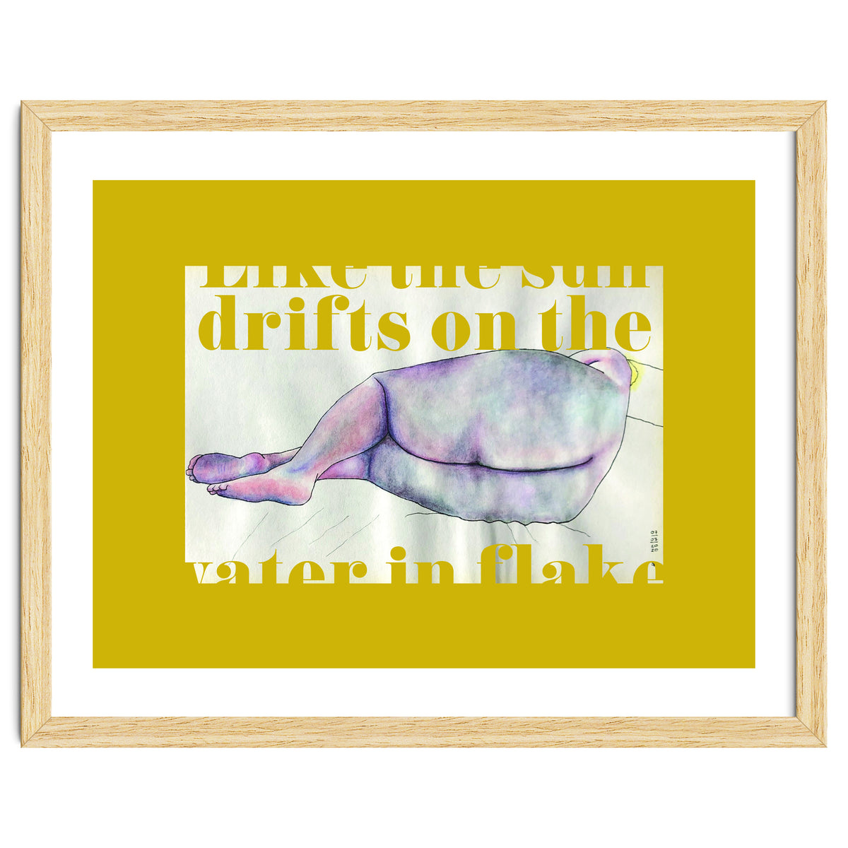 Like The Sun Drifts On The Water In Flakes