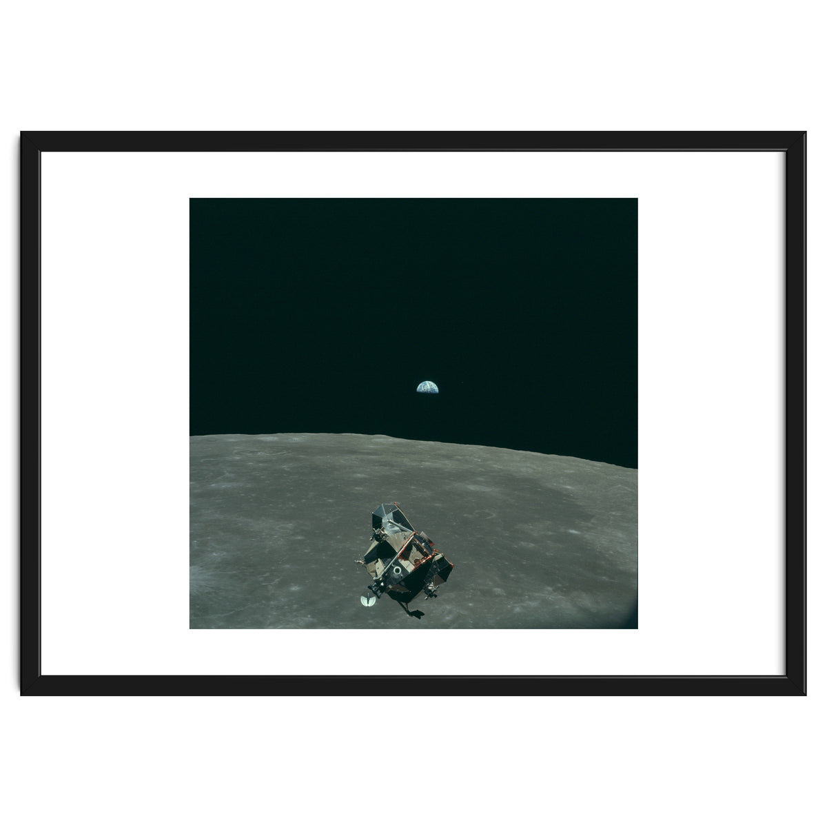 Earth, Moon And Lunar Module, As11 44 6643