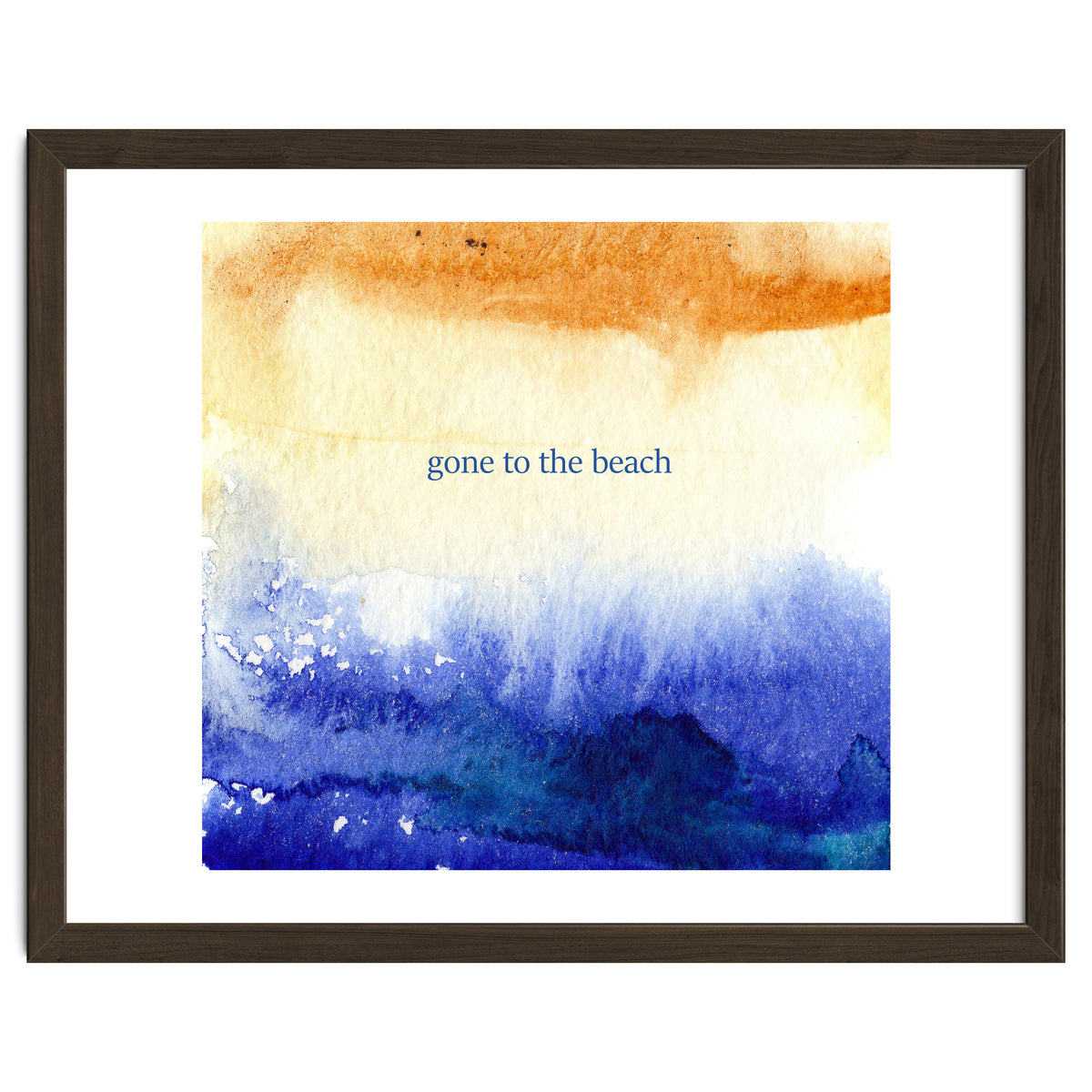 Gone to the beach || watercolor