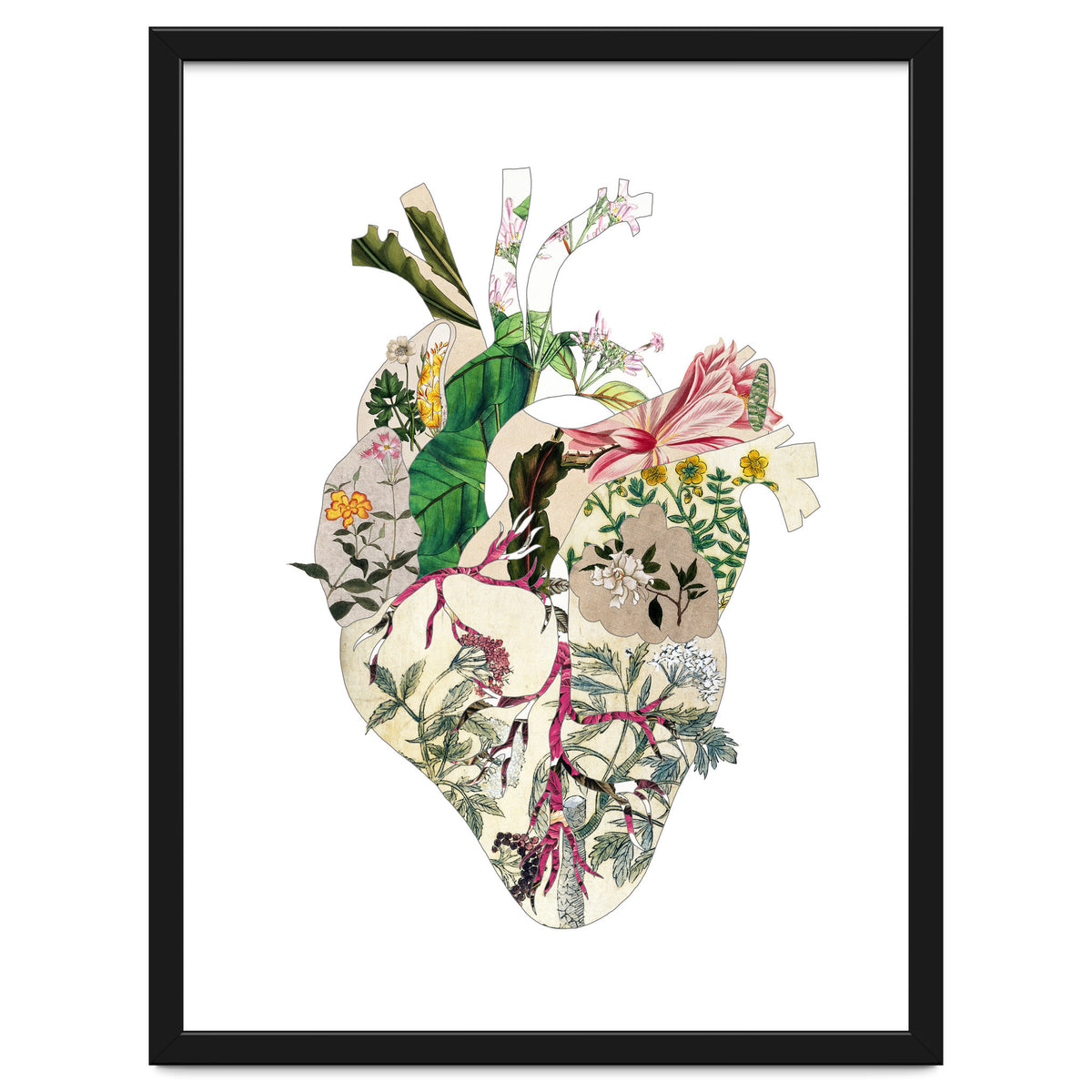 Vintage Botanical Heart