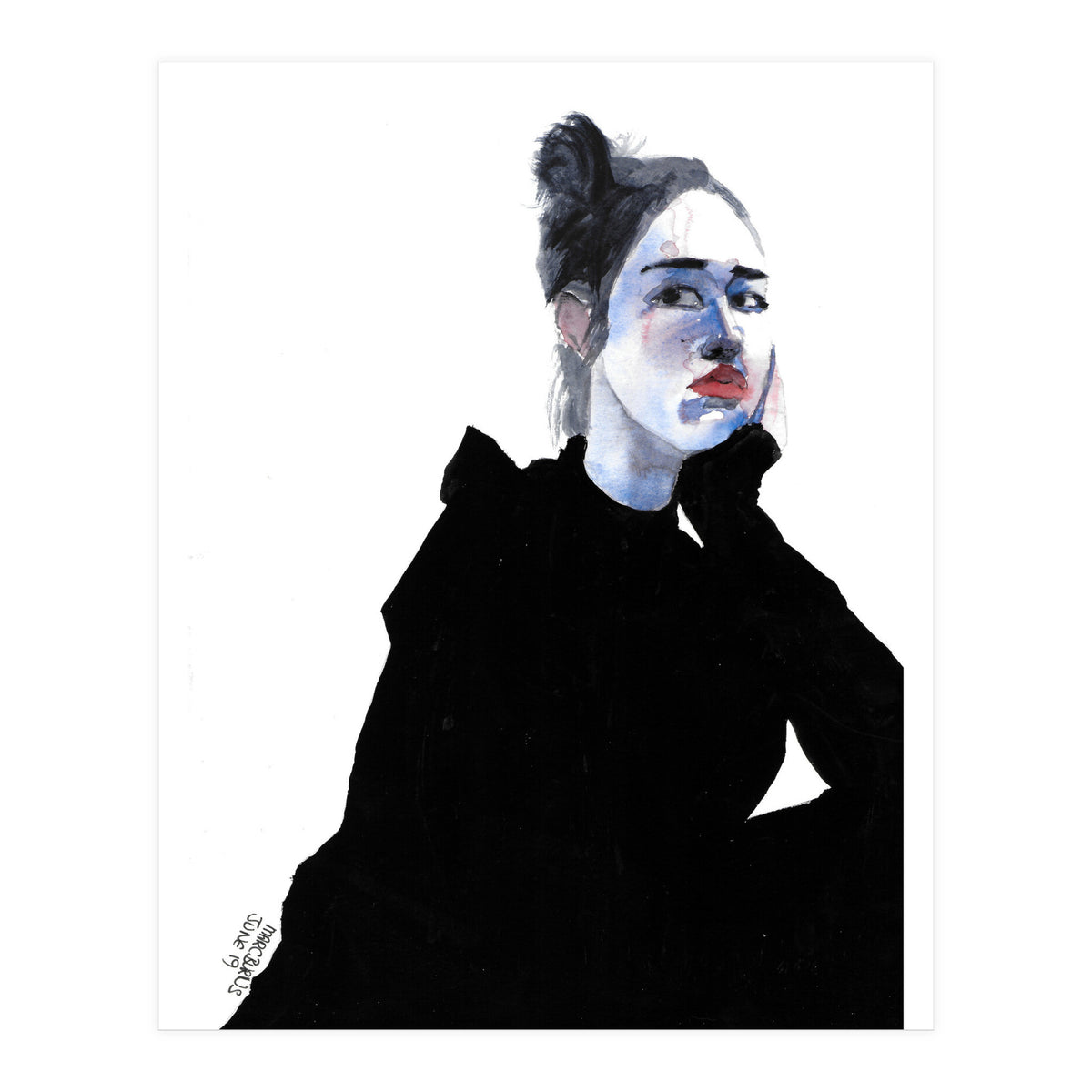 Untitled #48 Woman in a black dress (Print Only)