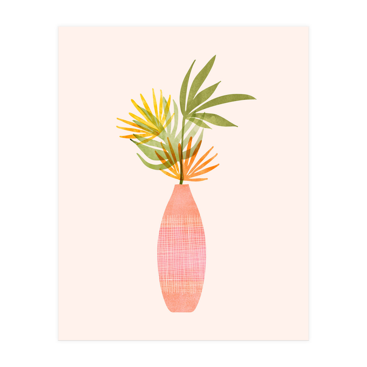 Modern Tropical Summer Bouquet (Print Only)
