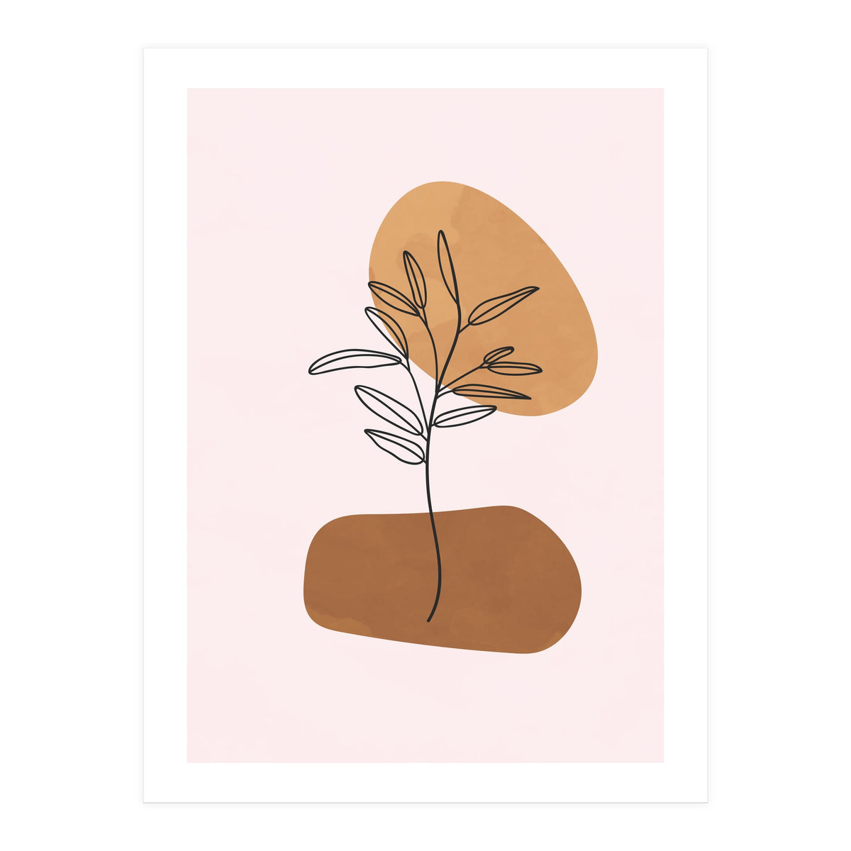 Minimalist Scandinavian Abstract Geometric Art (Print Only)