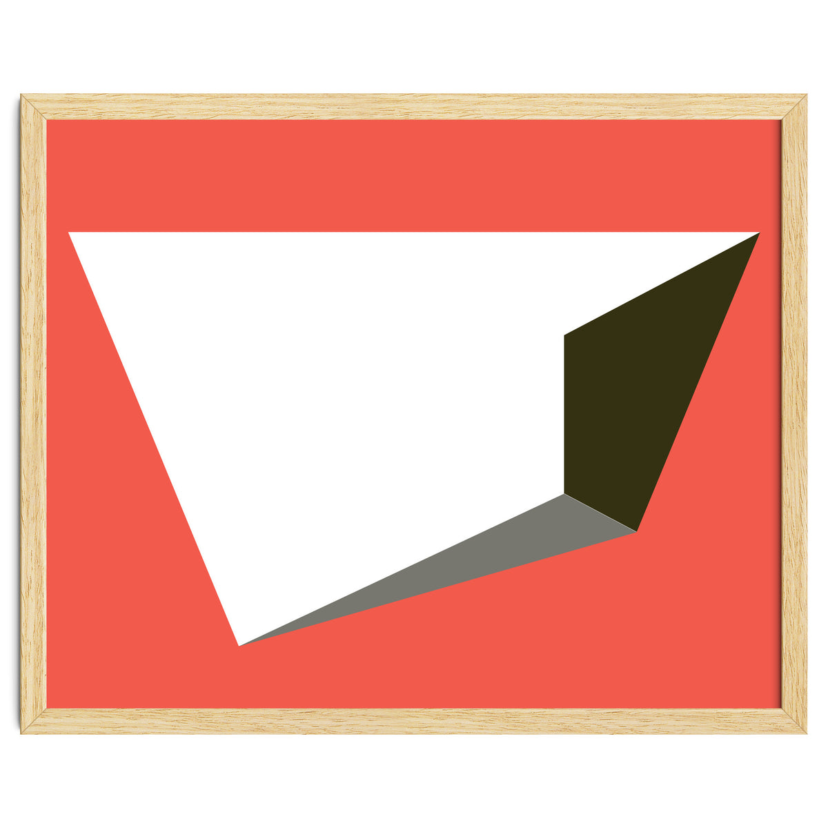 Geometric Shapes No. 81 - pink, grey, black & white