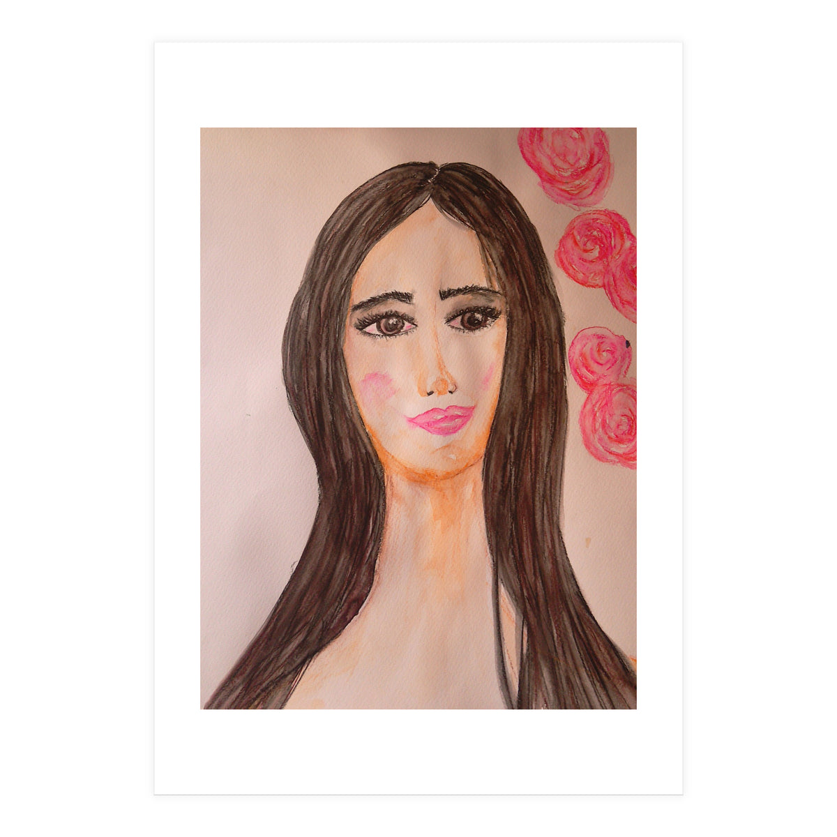 A Brunette With Sad Eyes  (Print Only)