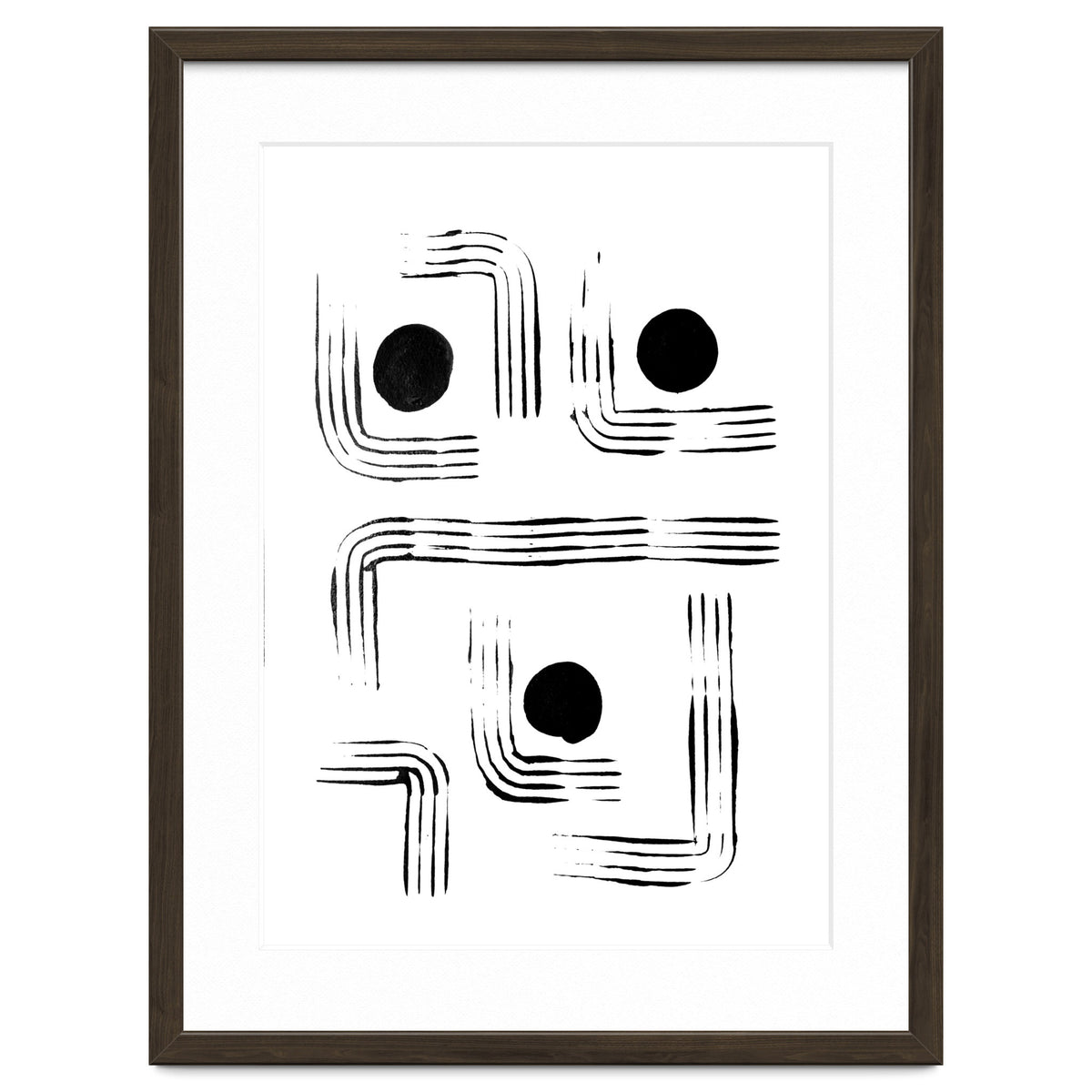 Mid-century Modern Monochrome Print #2