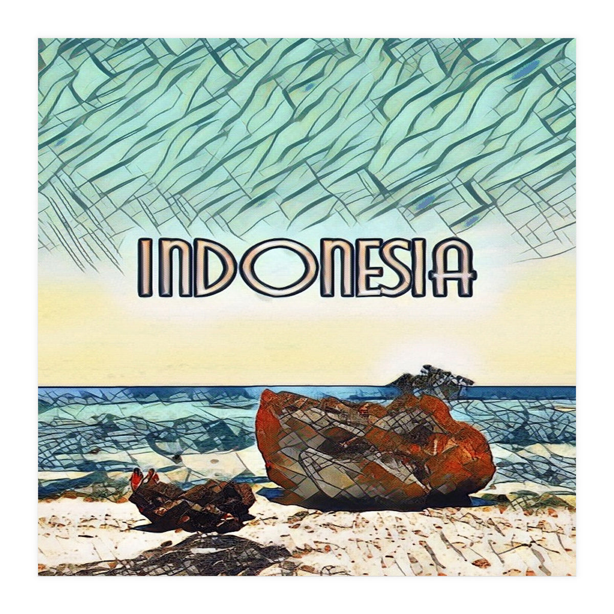 Labuan Sait Beach, Indonesia. (Print Only)