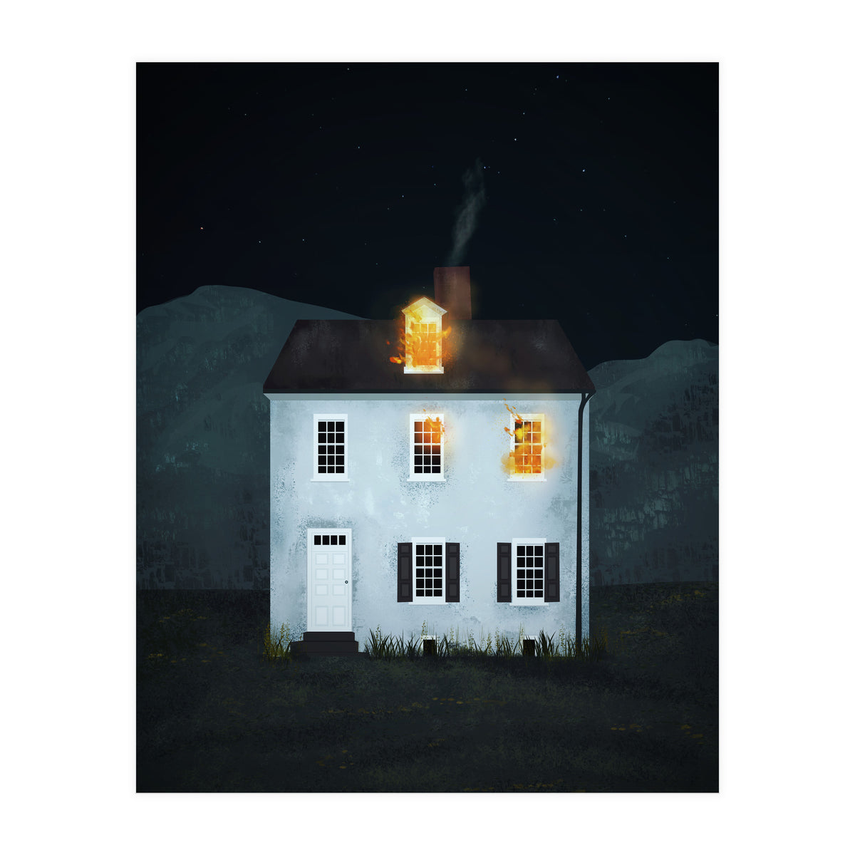 Burning House (Print Only)