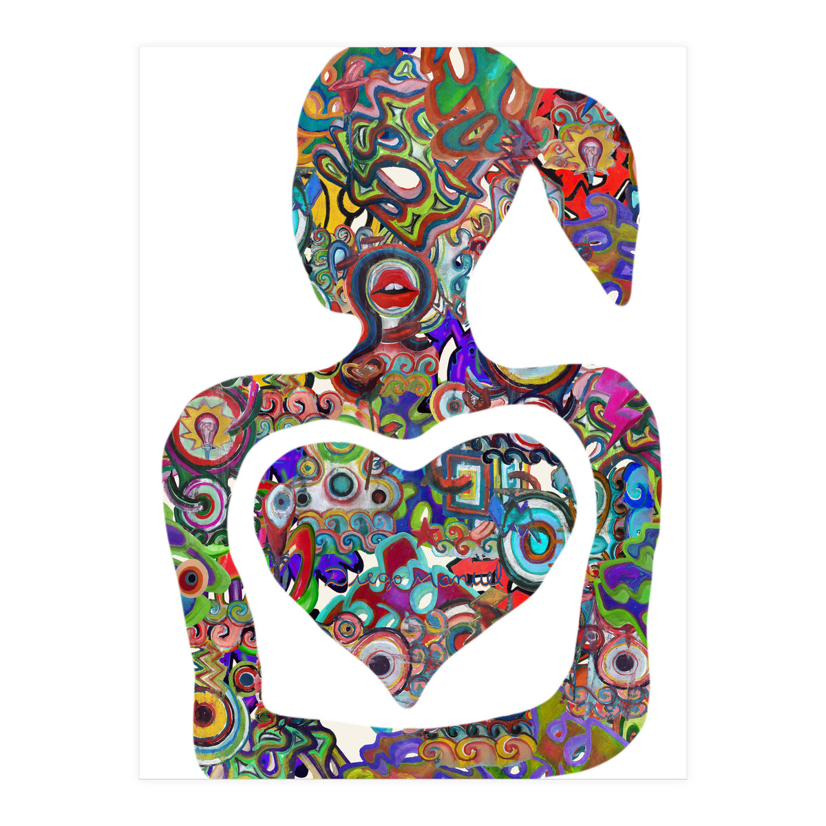 Mujer Digital 3 11  (Print Only)