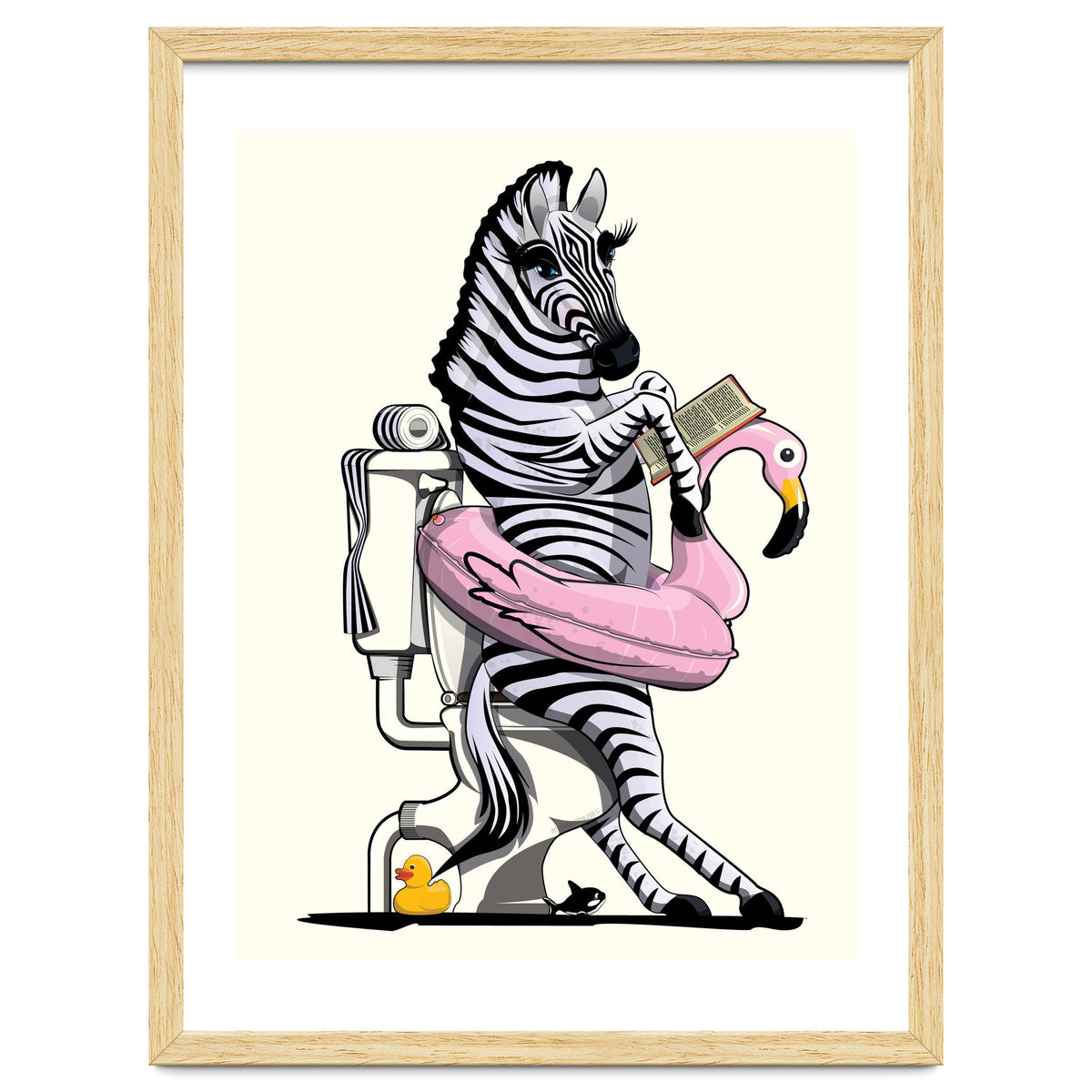 Zebra on the Toilet, Funny Bathroom Humour