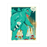 Godzilla vs Alexa (Print Only) thumbnail