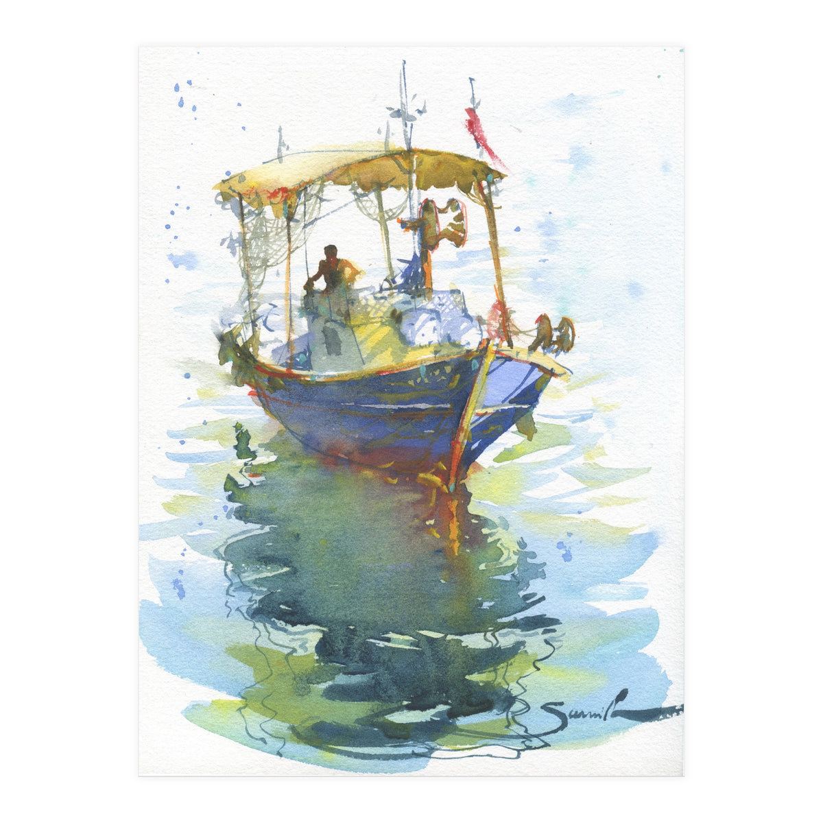 Old fishing ship (Print Only)