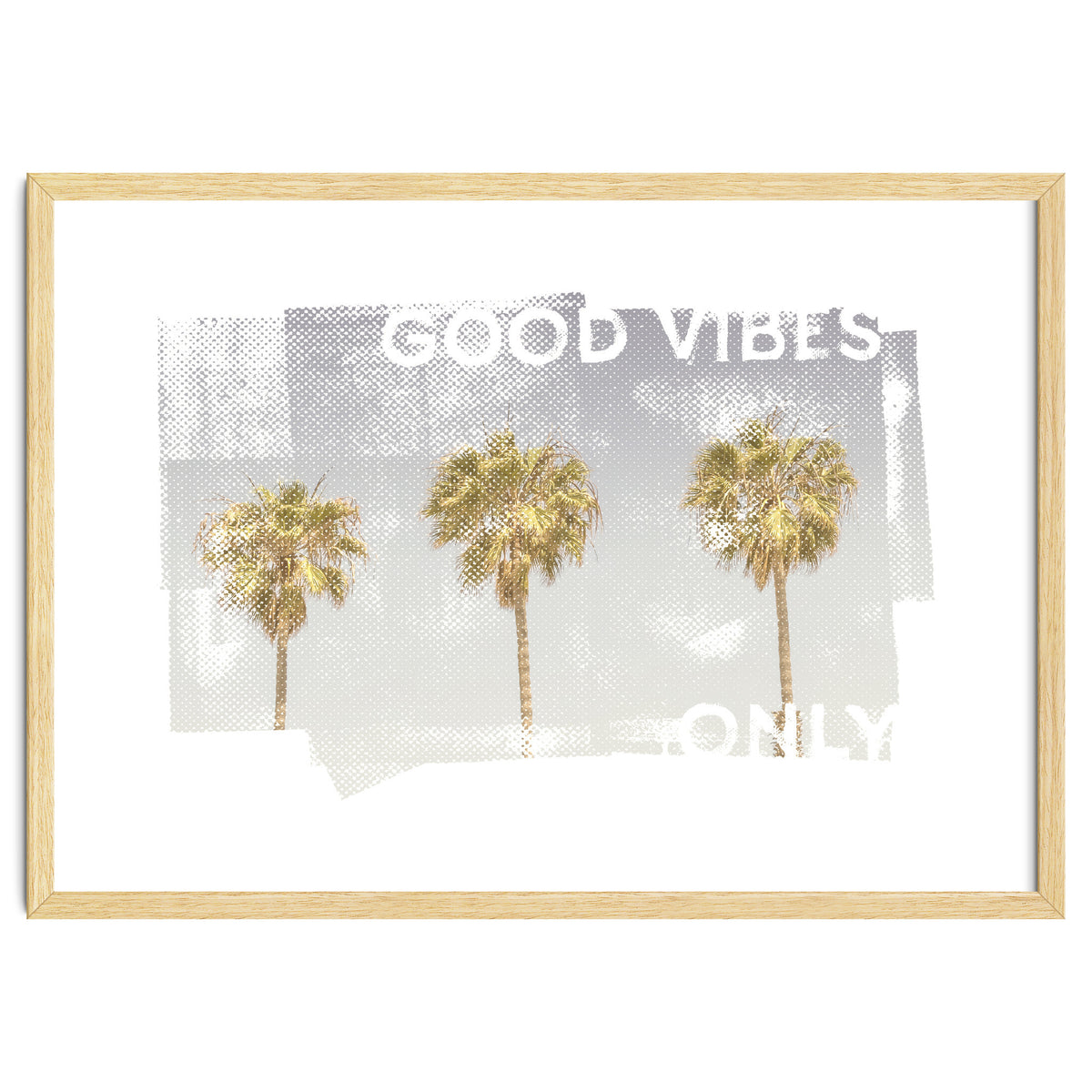 Vintage palm trees | good vibes only
