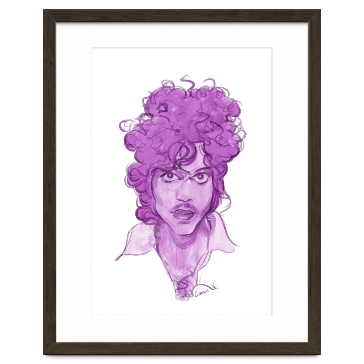 Prince Watercolor illustration