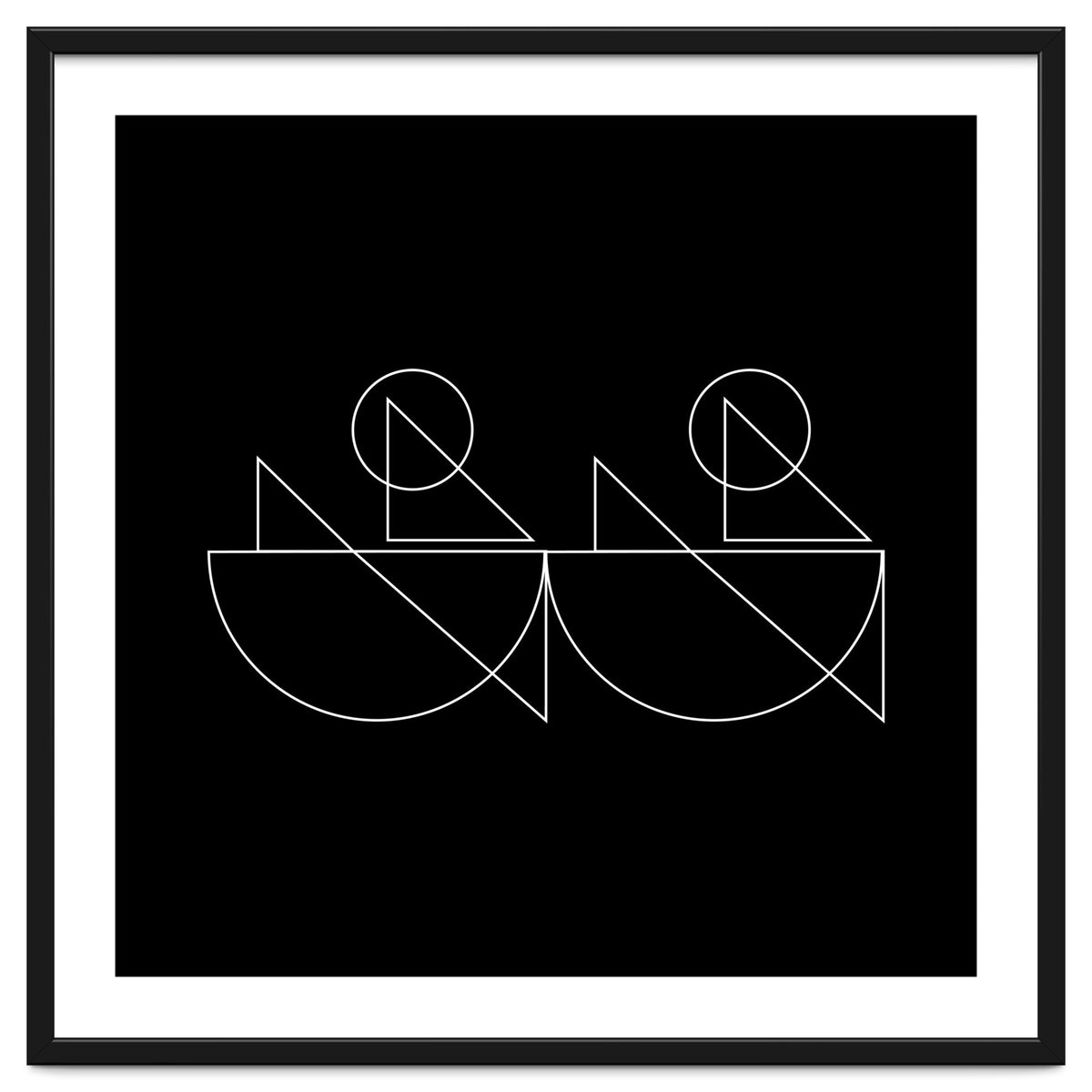 Kayakers | modern geometric