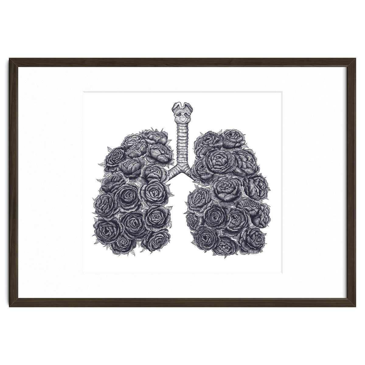 Lungs With Peonies