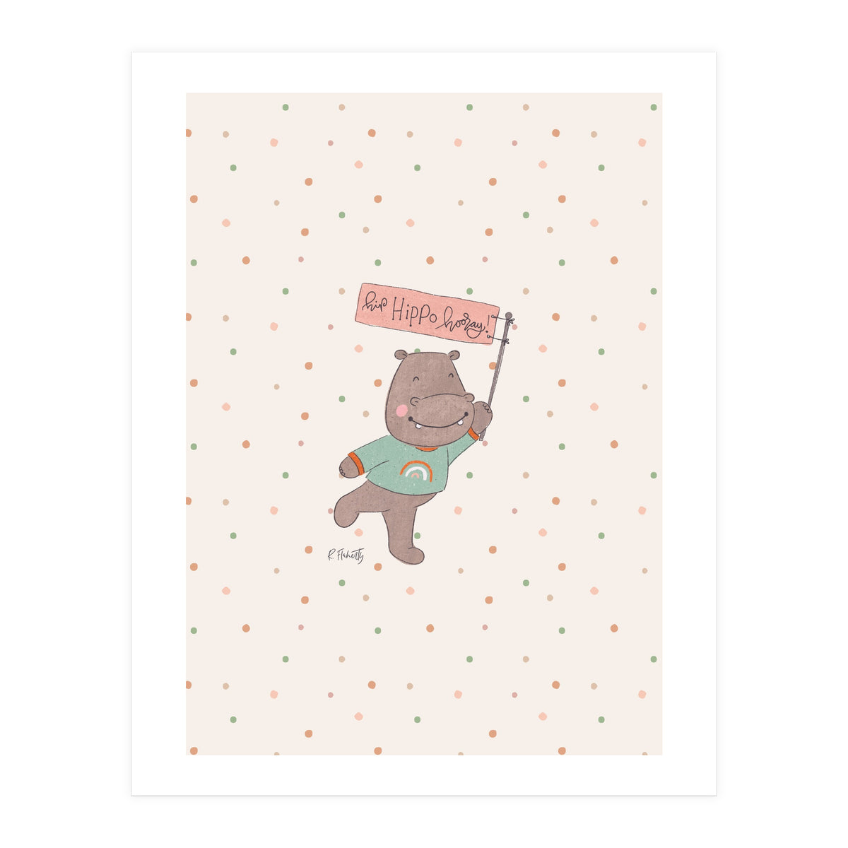 Hip Hippo Hooray (Print Only)