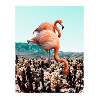 Flamingos In The Desert (Print Only)