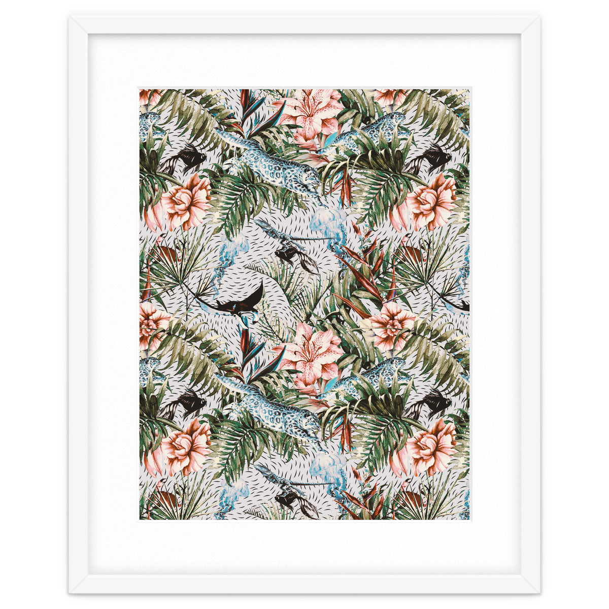 Paradisiacal flora and fauna