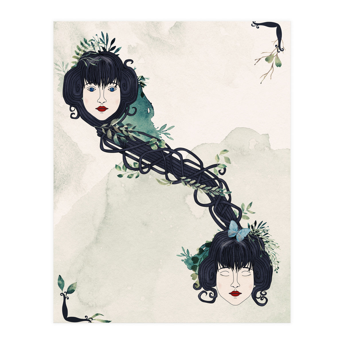 Secret bond of twins (Print Only)