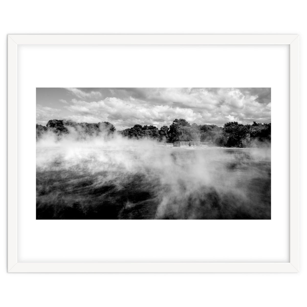 Vapors in Rotorua, New Zealand Art Print