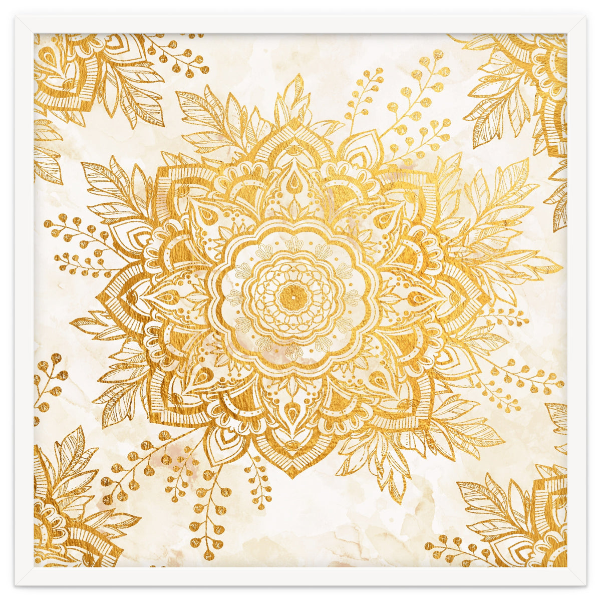 Queen Starring of Mandala-Gold Sunflower I