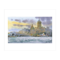 Galata Tower. Istanbul. Watercolor (Print Only)