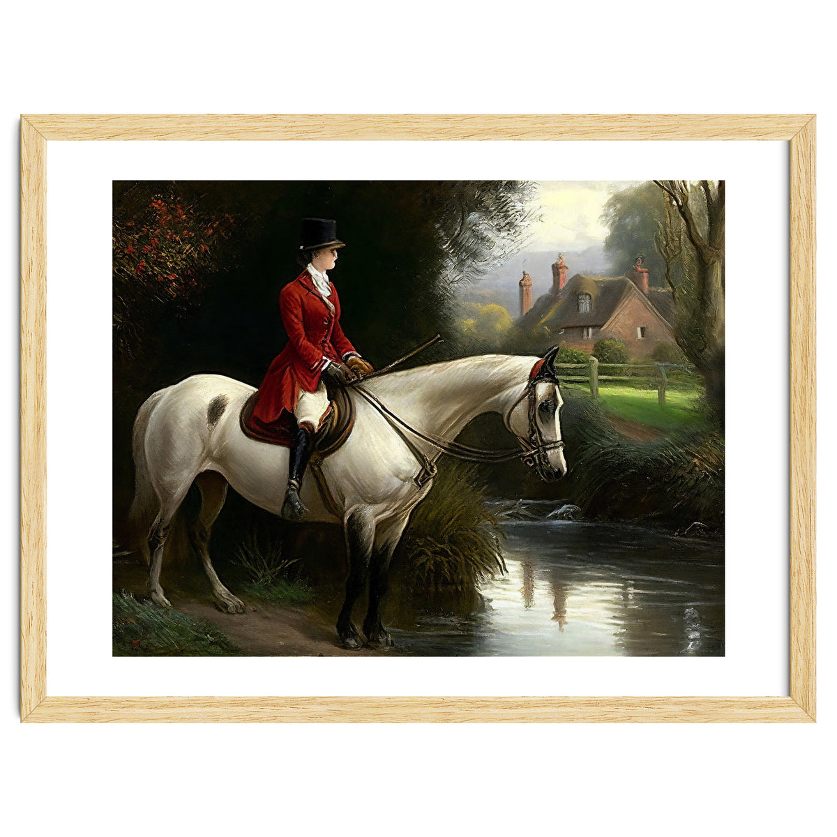 19th Century Countryside Oil Painting