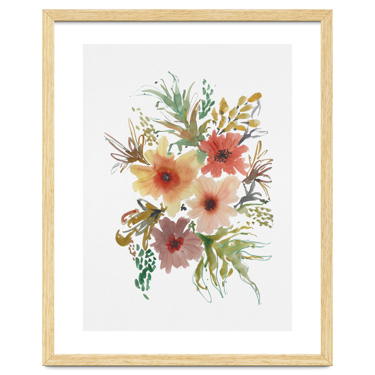 Watercolor blooms