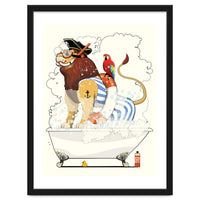Lion in the Bath, Funny Bathroom Humour