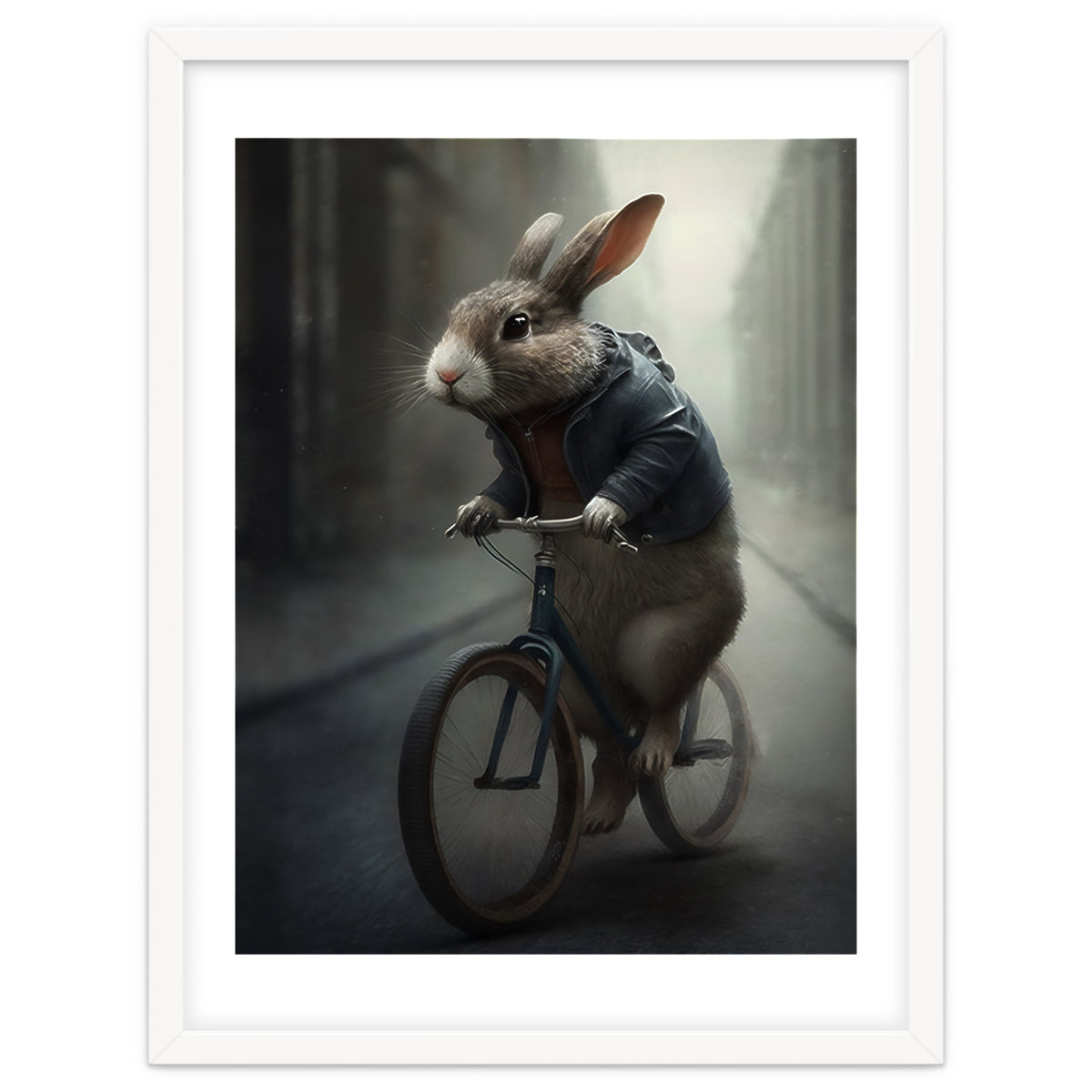 Rabbit Riding a Bicycle