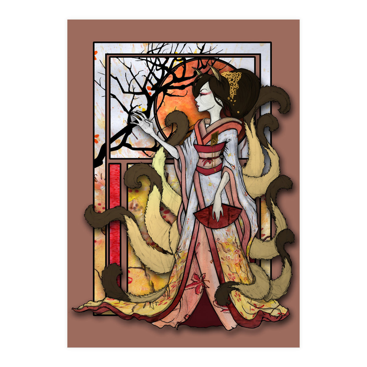 Kitsune of Sunset (Print Only)