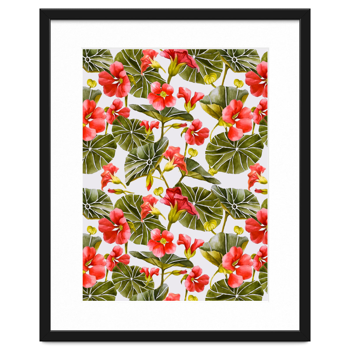 Nasturtiums watercolor 02